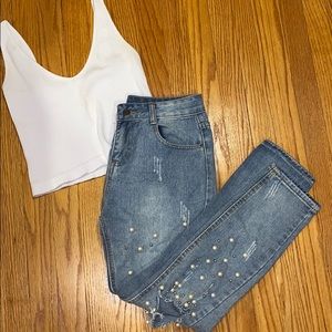 Sadie & sage pearl jean